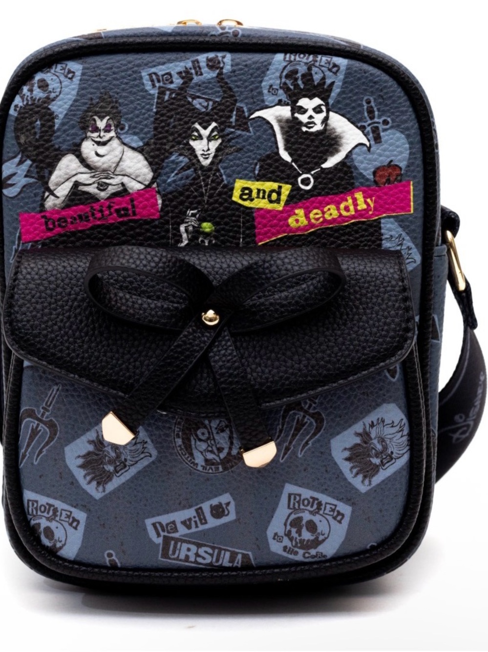 WondaPop Black Disney Villains Luxe Crossbody Bag